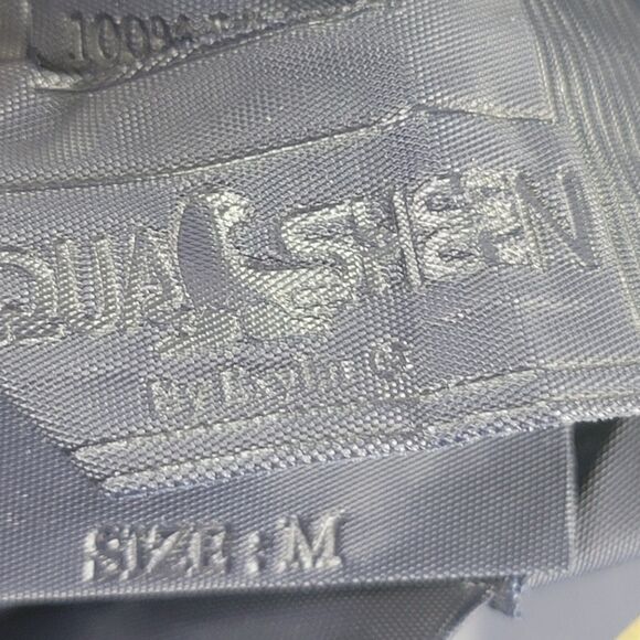 UCLA Aqua Sheen Blue Medium Men's Raincoat Jacket Vinyl - Picture 4 of 4